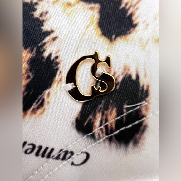 Carmen Steffens stunning animal print dress with snake and cutouts sz small/med - Picture 12 of 13